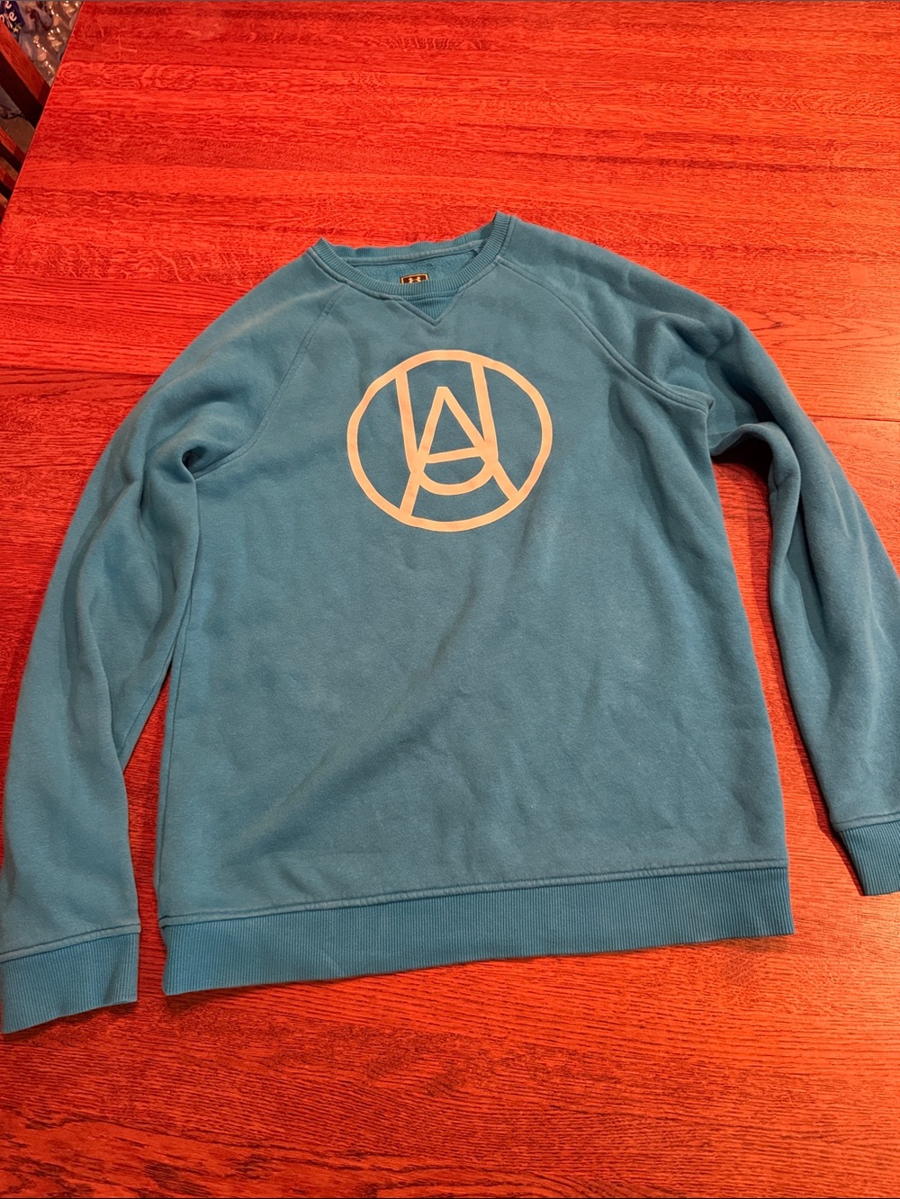 Under Armour Teal Crewneck Sweatshirt with White Logo